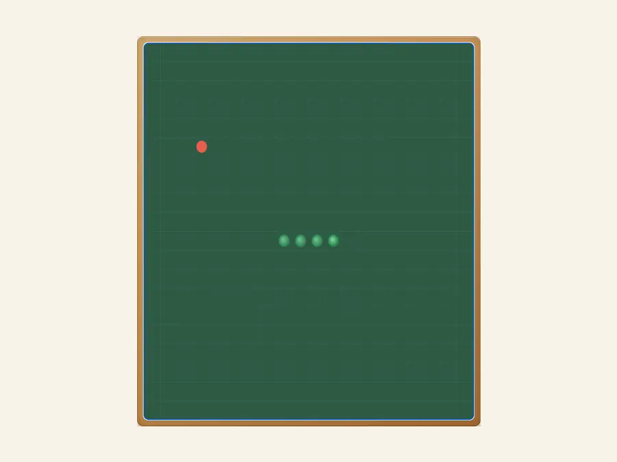 Online snake board with score